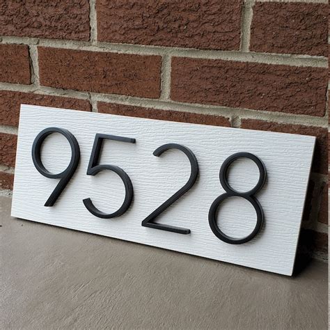 lege metal house numbers|12 inch address numbers white.